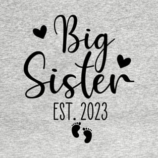 Big Sister Est 2023 Pregnancy Announcement T-Shirt